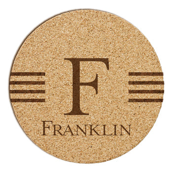 Custom Logo Cork Coaster, Heat Resistant Promotional Tea or Coffee Coaster