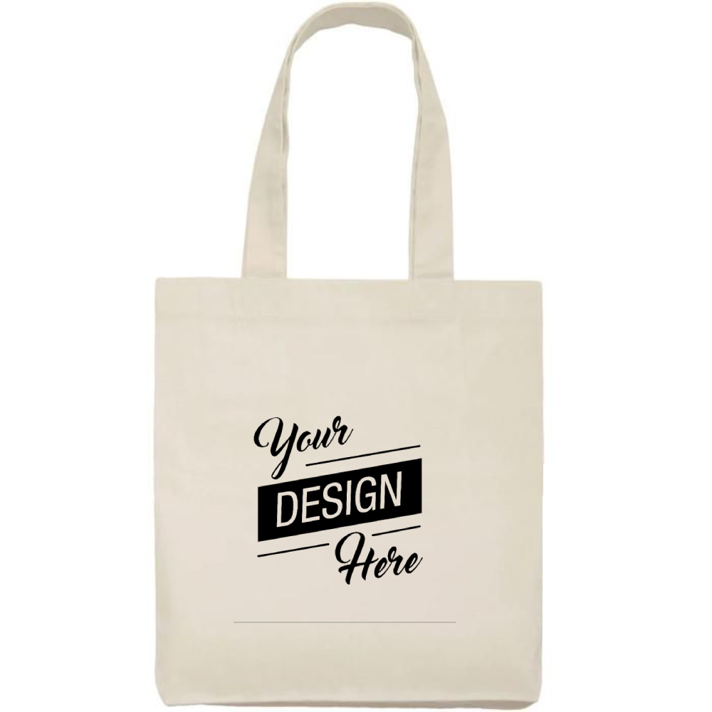 Promotional Custom Logo Cotton Sheeting Natural Economy Tote