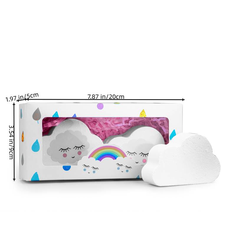 Custom Logo Rainbow Cloud Bath Bombs Natural Bath Bombs, Bubble Bath Moisturizes Dry Skins