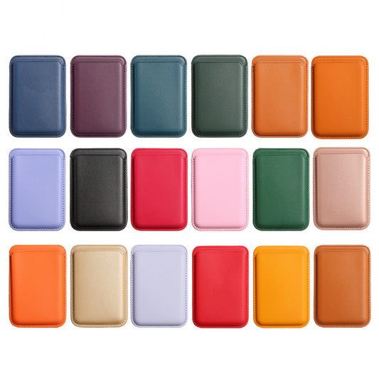 Custom Logo MagSafe Leather Phone Wallet, Promotional MagSafe Phone Wallets - HOT!