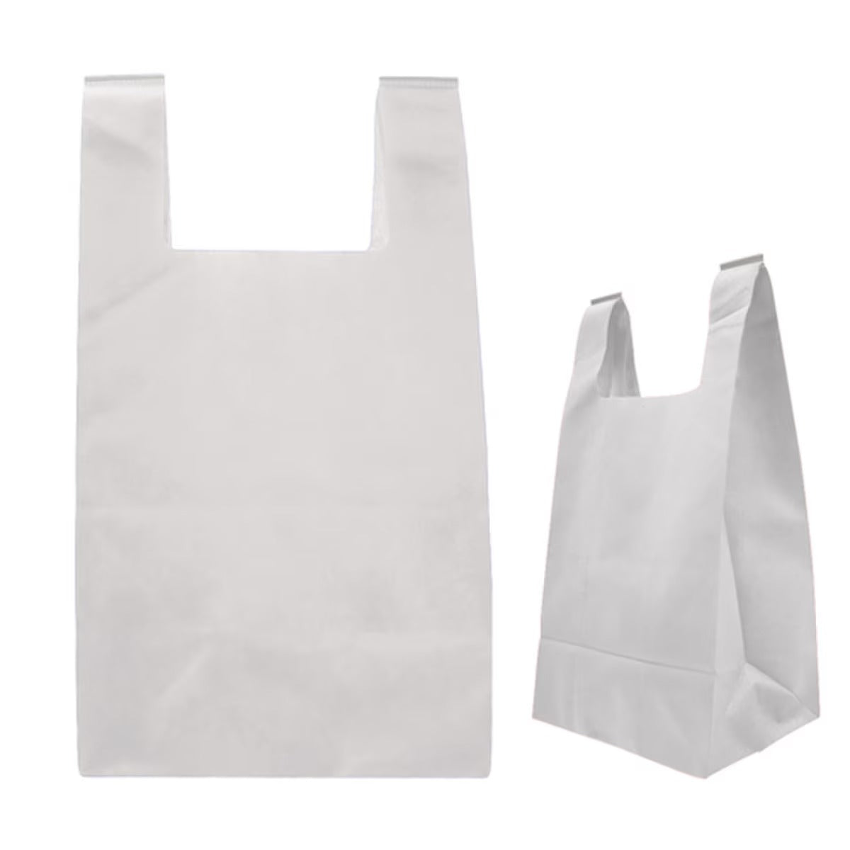 Custom Printed Reusable T-Shirt Style Non-Woven Tote Bags