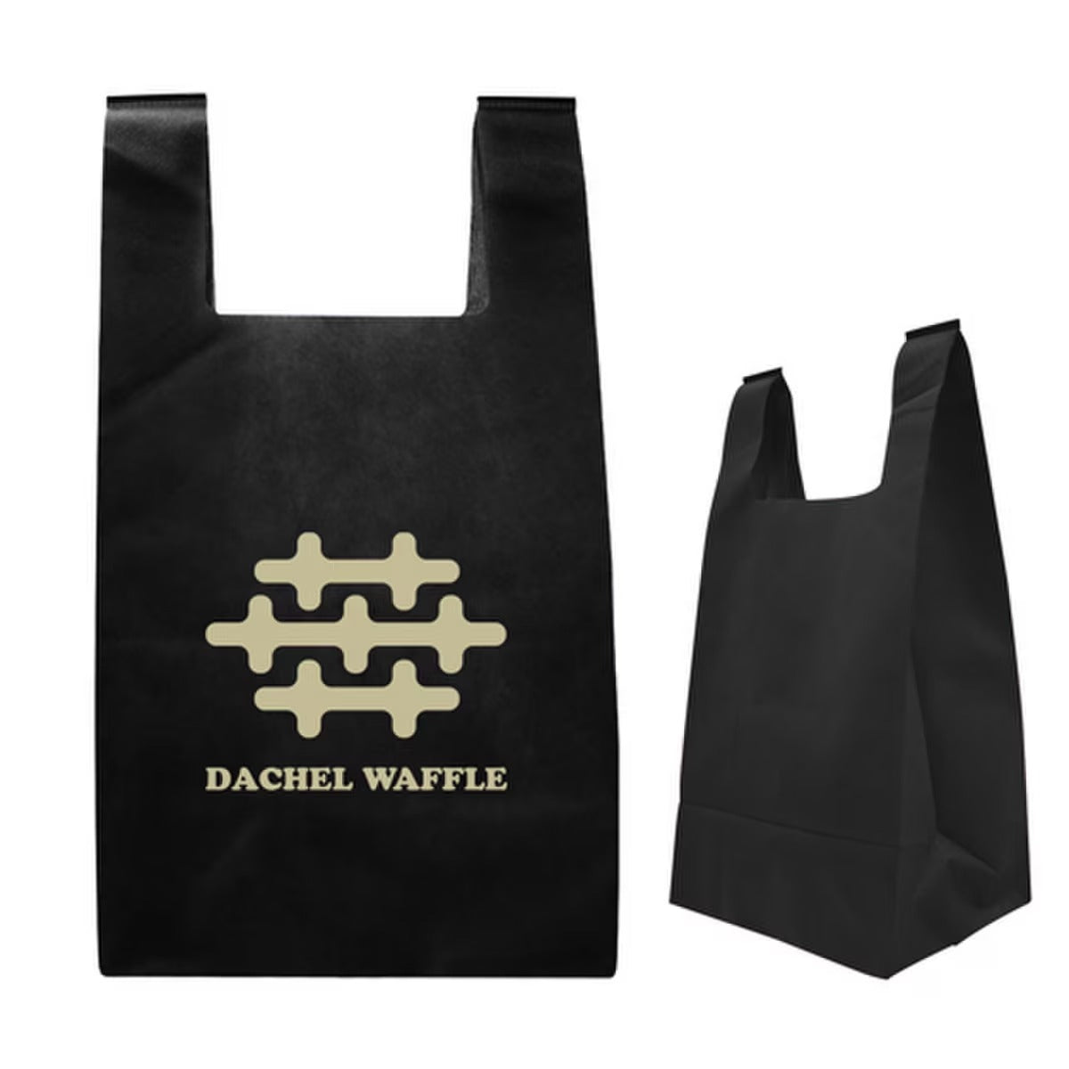 Custom Printed Reusable T-Shirt Style Non-Woven Tote Bags