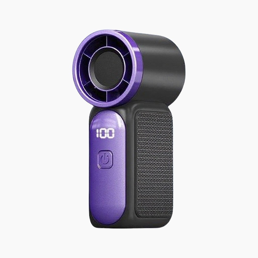 Custom Logo Portable Mini Turbo Fan with Digital Display