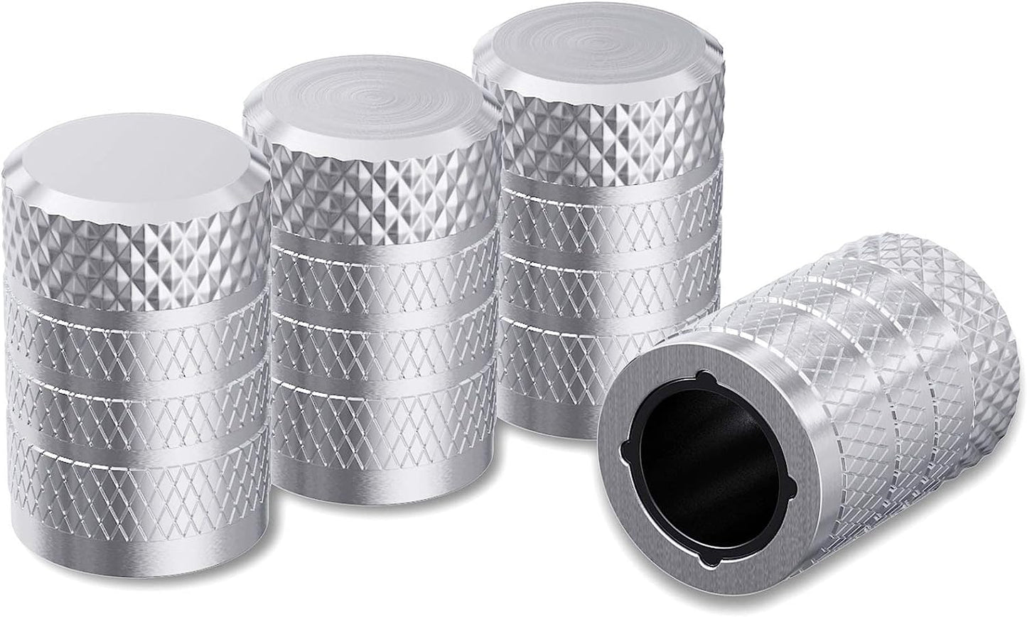 Wholesale Aluminum Tire Valve Cap Set, Corrosion Resistant, Universal Stem Covers for Cars, Motorcycles and Bikes - 4 pcs/Pack