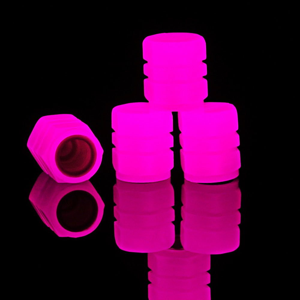 Wholesale Tire Valve Caps, Bulk Tire Valve Caps, Glow in the Dark Valve Caps - 4 Sets