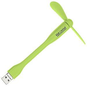 Custom Logo Mini Portable USB Fan with Duo Connector