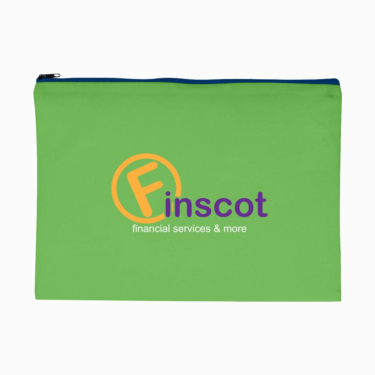 Promotional Custom Logo Woven Document Sleeve With Zipper