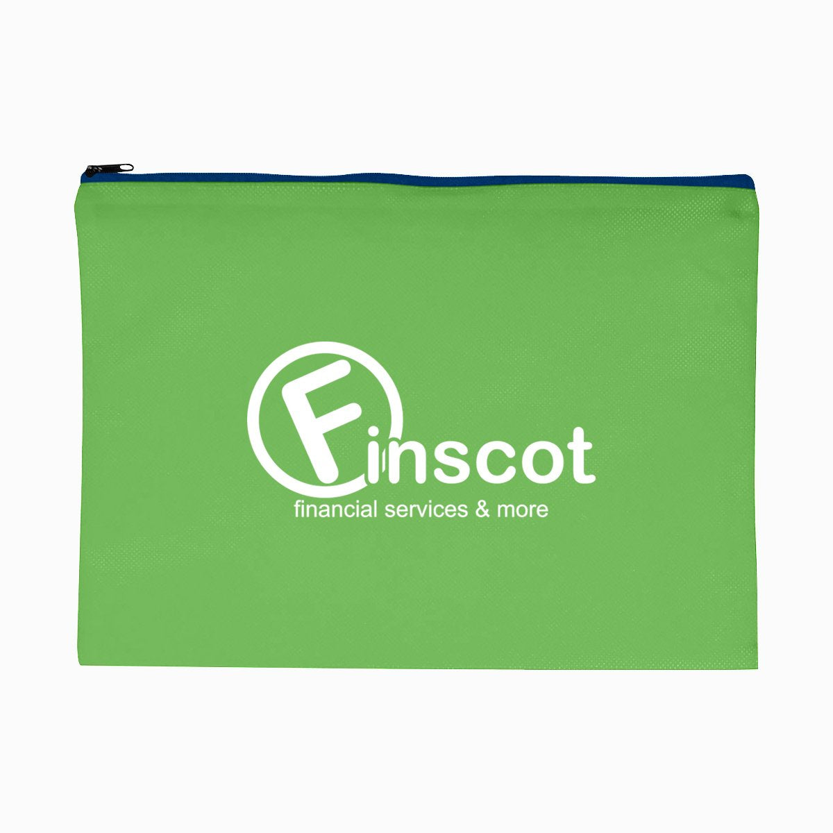 Promotional Custom Logo Woven Document Sleeve With Zipper