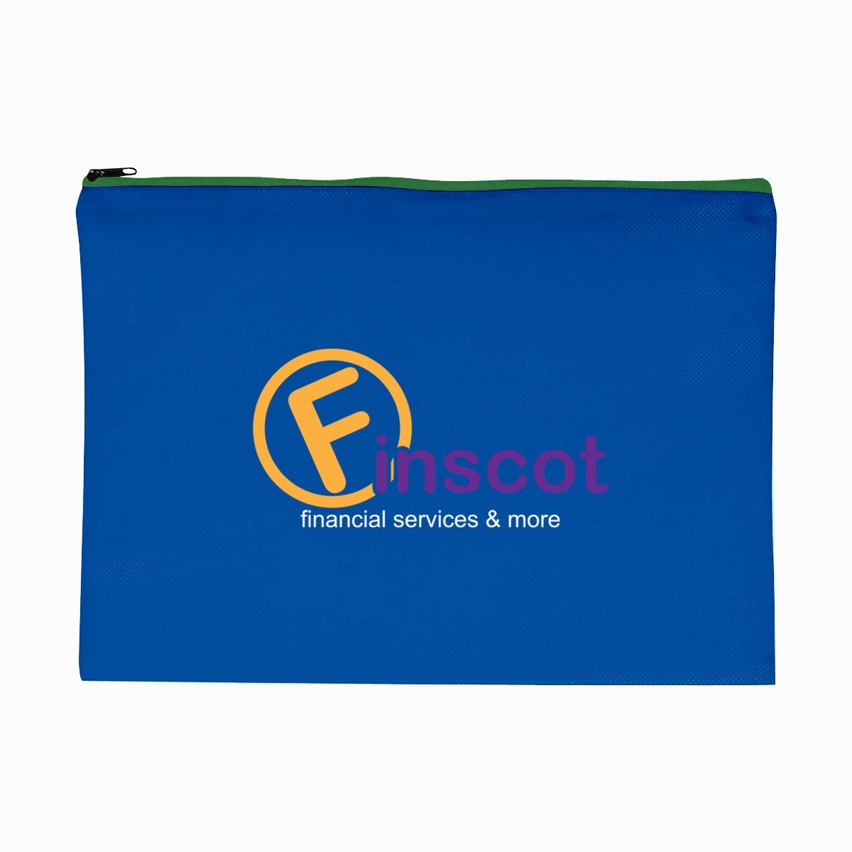 Promotional Custom Logo Woven Document Sleeve With Zipper