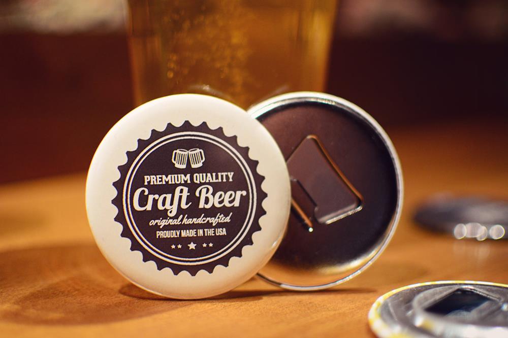 Custom Round Bottle Opener Magnet Button For Promoting Your Business, Organization Or Events