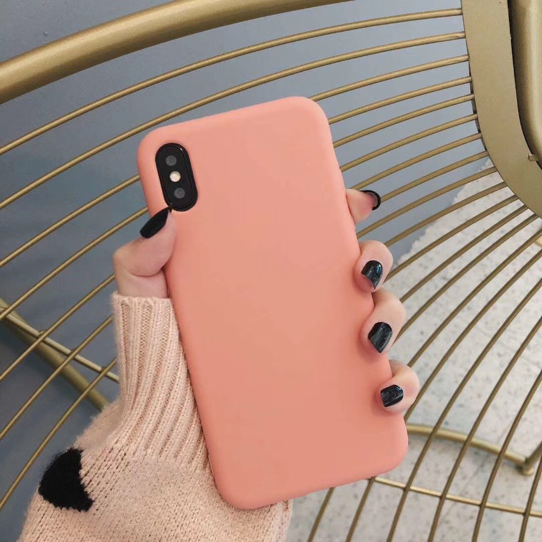 Bulk Solid Candy Color Shockproof Protective Phone Cases for All IPhone Models