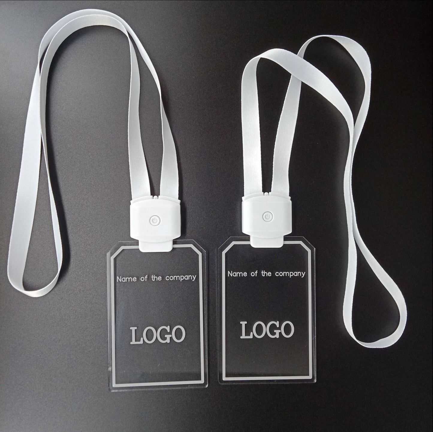 Promotional Custom Logo Sound-Activated LED Badge