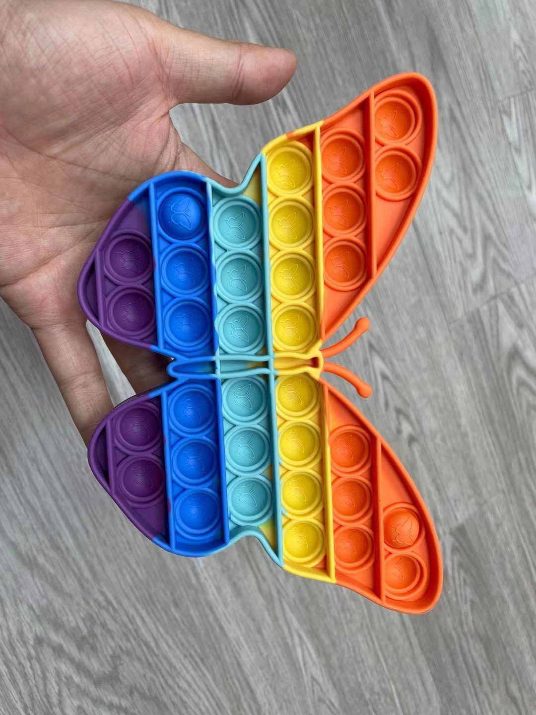 Wholesale Rainbow Butterfly Pop It Bubble Fidget Toys For Kids Adults