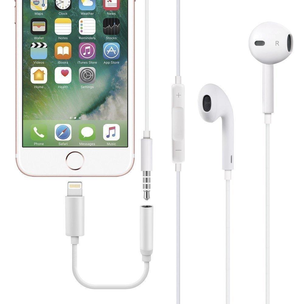 Bulk Adapter Headphone Jack, Lightning to 3.5 mm Headphone Jack Adapter for iPhone Models
