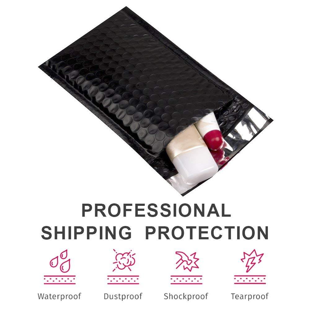 Custom Metallic Poly Bubble Mailers Padded Envelopes Shipping Bags Self Seal