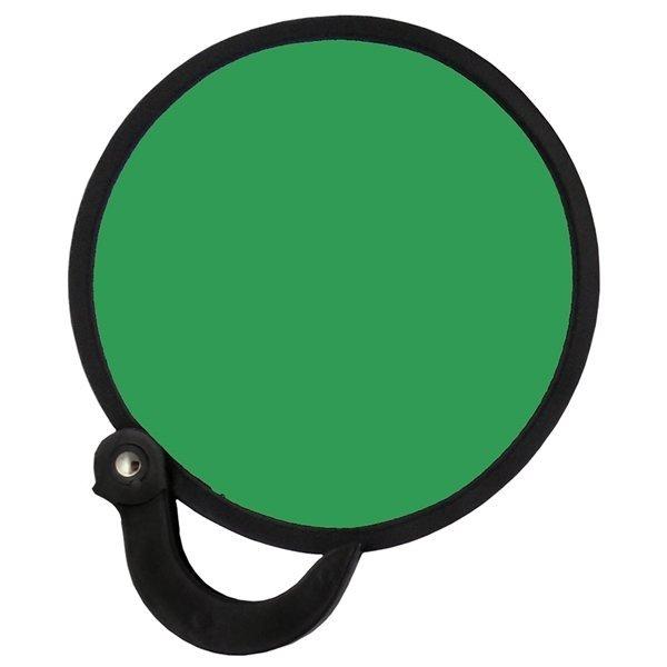 Custom Logo Foldable Handle Fans Promotional Nylon Folding Handle Fans