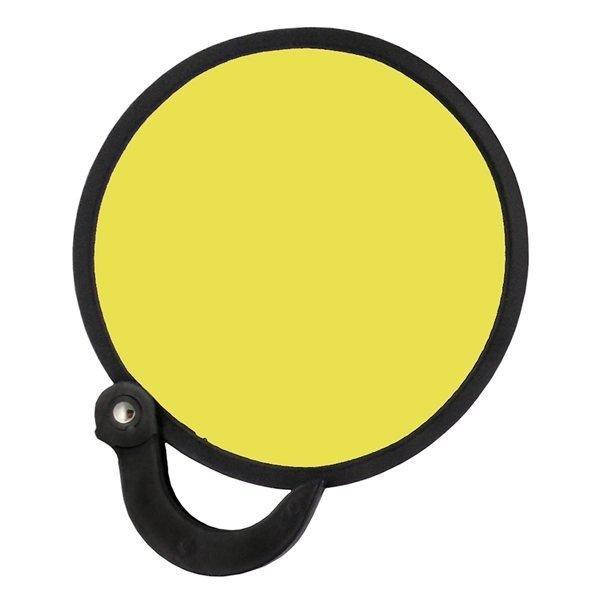 Custom Logo Foldable Handle Fans Promotional Nylon Folding Handle Fans