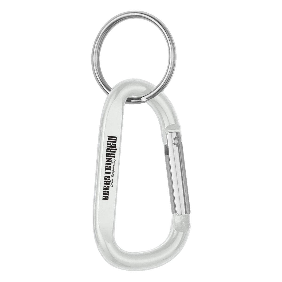 Custom Logo Carabiner With Split Ring Promotional Key Chains
