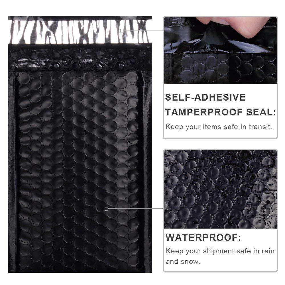 Custom Metallic Poly Bubble Mailers Padded Envelopes Shipping Bags Self Seal