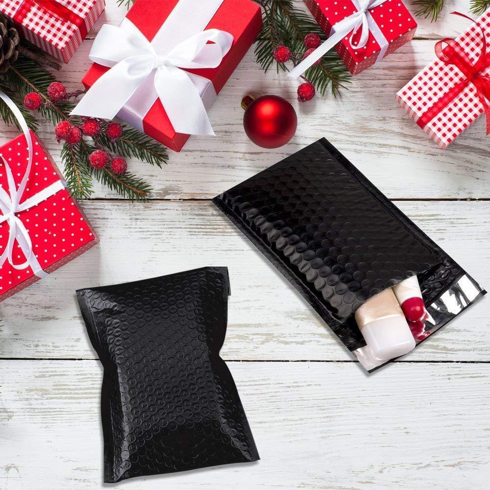 Custom Metallic Poly Bubble Mailers Padded Envelopes Shipping Bags Self Seal