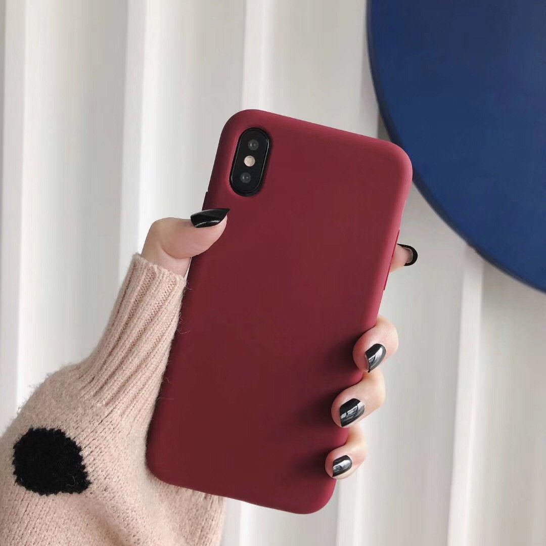 Bulk Solid Candy Color Shockproof Protective Phone Cases for All IPhone Models