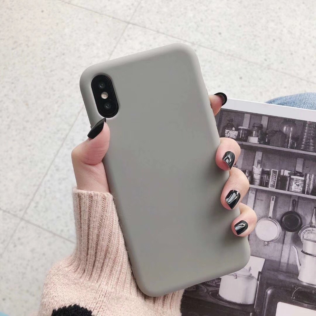 Bulk Solid Candy Color Shockproof Protective Phone Cases for All IPhone Models
