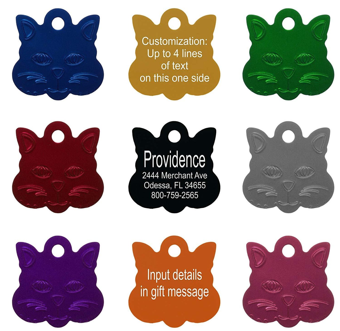 Custom Logo Engraving Pet ID Tags, All Shapes & Colors to Choose From