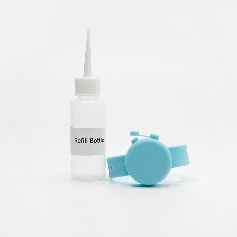 Custom Logo Adjustable Hand Sanitizer Dispenser Silicone Wristbands Round
