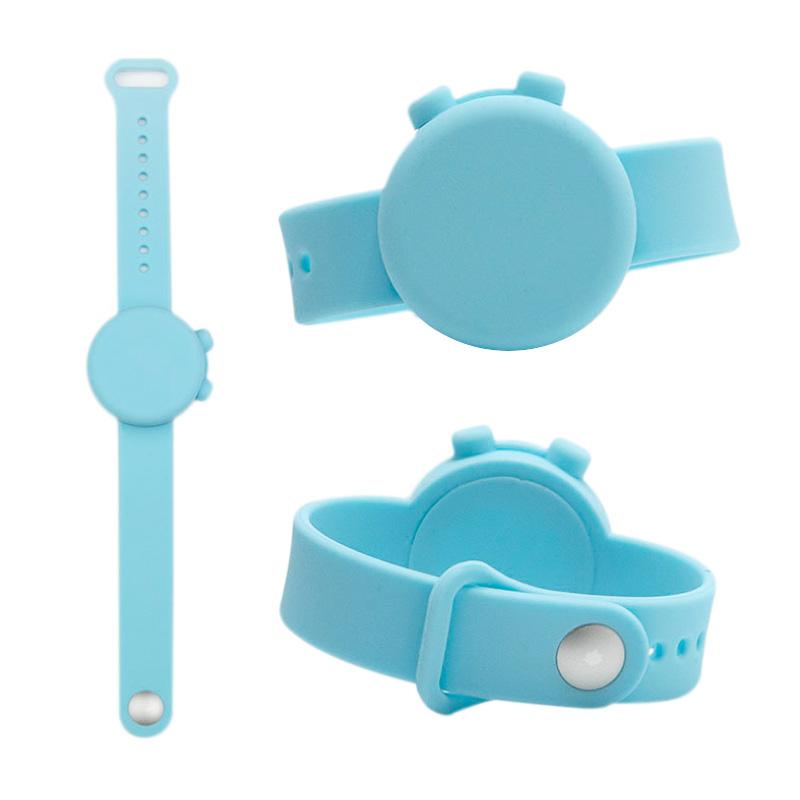Custom Logo Adjustable Hand Sanitizer Dispenser Silicone Wristbands Round