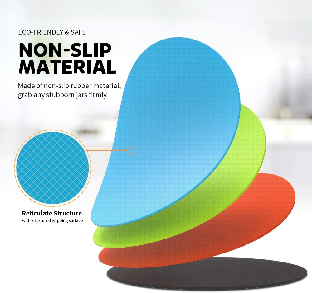 Custom Logo Jar Opener Pad, Rubber Jar Gripper Pad for Seniors with Arthritis and Weak Hands