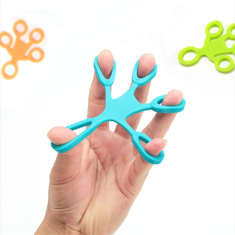 Bulk Finger Grip Silicone Ring Exerciser Antistress Resistance Band Fitness Stretcher