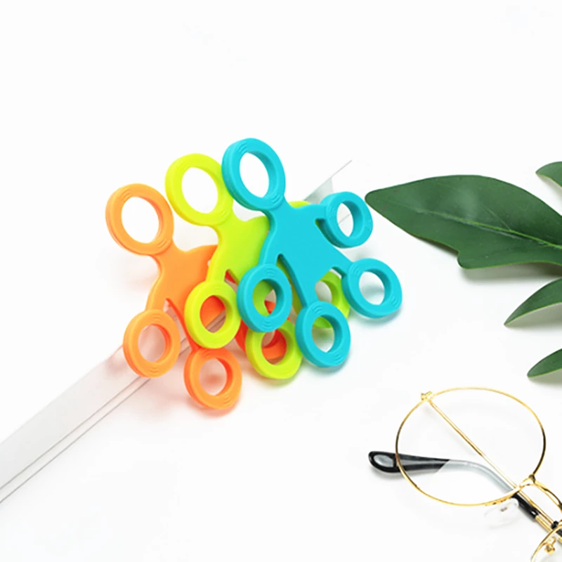 Bulk Finger Grip Silicone Ring Exerciser Antistress Resistance Band Fitness Stretcher