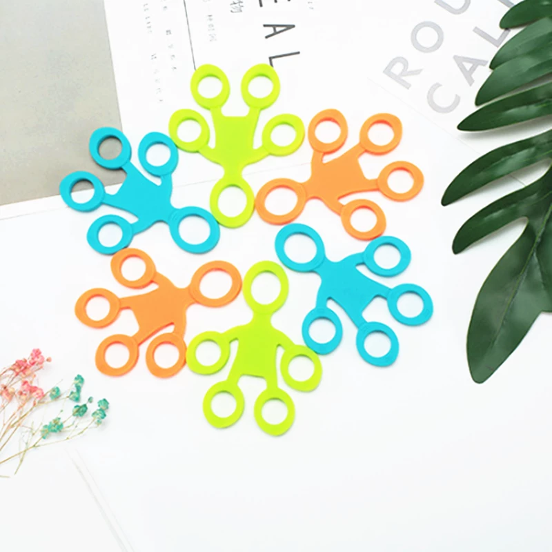Bulk Finger Grip Silicone Ring Exerciser Antistress Resistance Band Fitness Stretcher