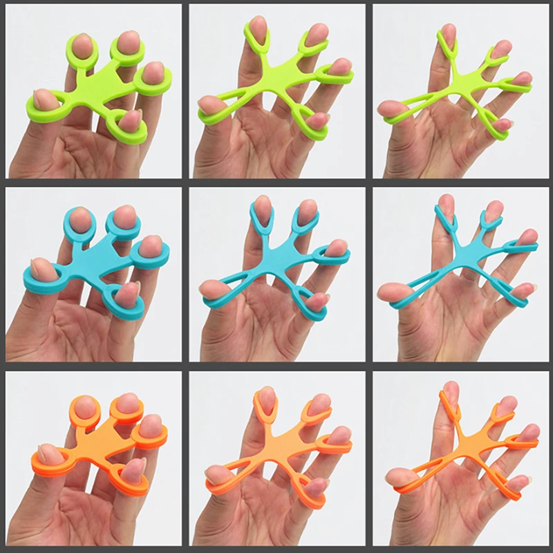 Bulk Finger Grip Silicone Ring Exerciser Antistress Resistance Band Fitness Stretcher