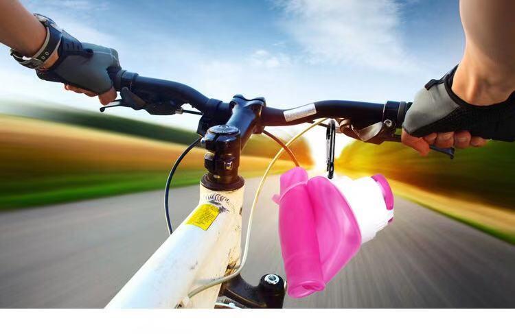Custom Logo Travel Portable Collapsible Riding Outdoor Sports Bottle Silicone Folding Water Bottle 500ml