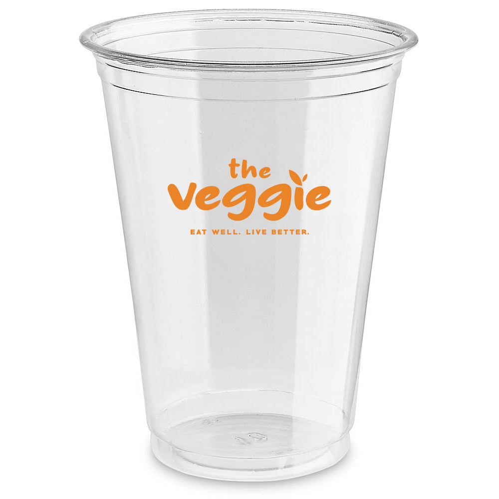 Custom Plastic Cups With Top In All Sizes, Logo Printed Promotional Pet Plastic Cups Recyclable