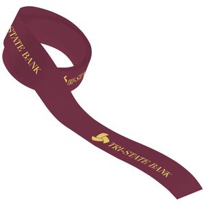 Custom Logo Imprinted Premium Satin Ribbons - 100 Yards