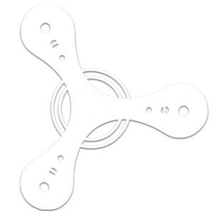 Custom Logo Boomerang, Promotional Tripod Boomerang - All Colors