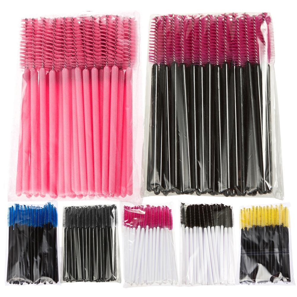 Bulk Disposable Eyelash Brush Mascara Wands Applicator Makeup Tools