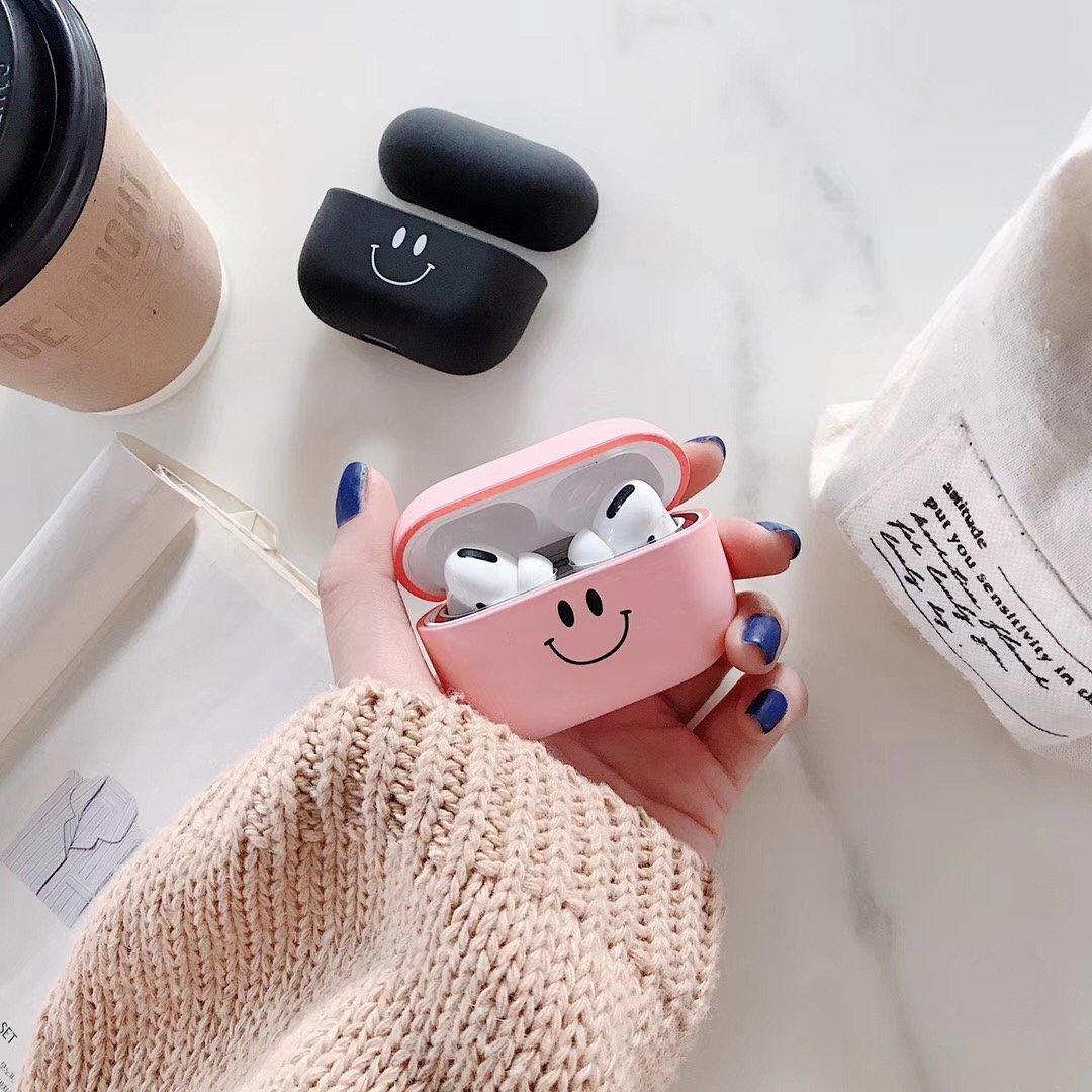 Bulk Airpod Pro & Airpod 1/2 Case Cover For His And Hers Smile Face