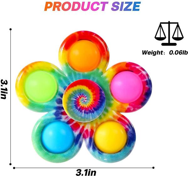 Wholesale Tie Dye Pop Fidget Spinner Toys, Printed Pop Spinners