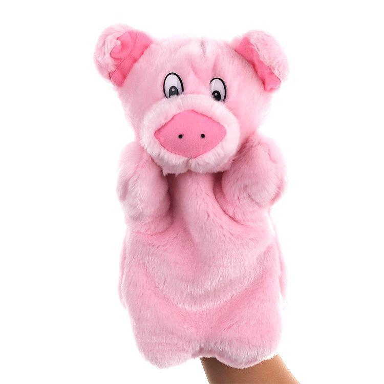 Bulk Pig Hand Stage Puppet Playing, Teaching Plush Toys