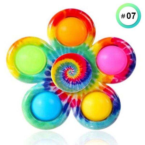 Wholesale Tie Dye Pop Fidget Spinner Toys, Printed Pop Spinners