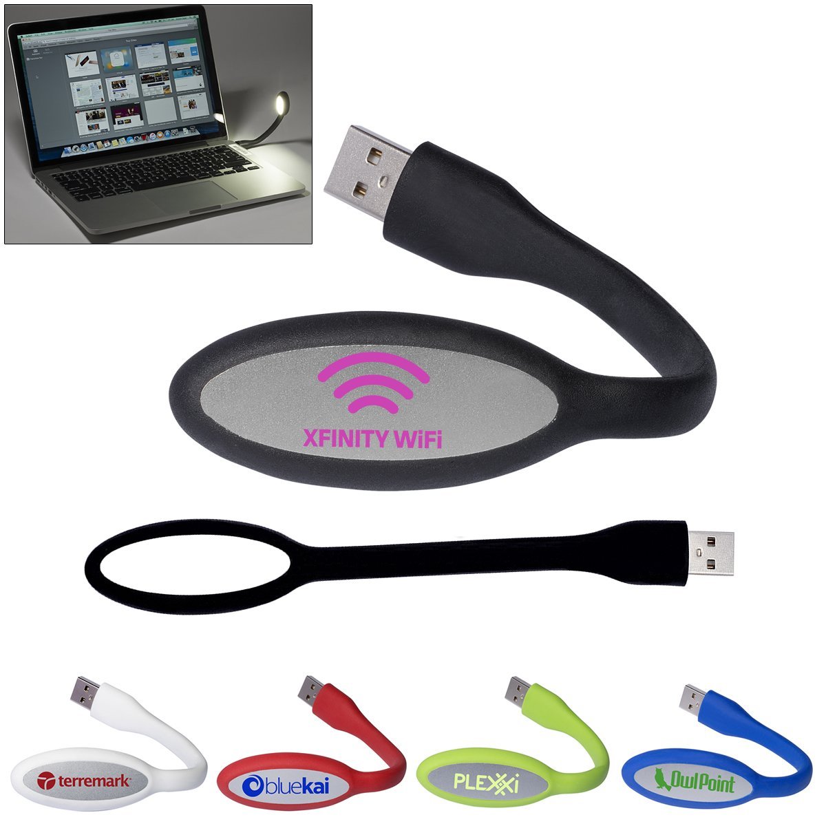 Custom Logo Promotional Flexi USB LED Lights