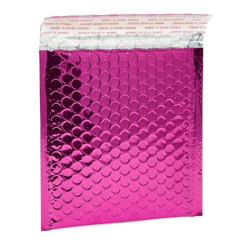 Custom Metallic Poly Bubble Mailers Padded Envelopes Shipping Bags Self Seal
