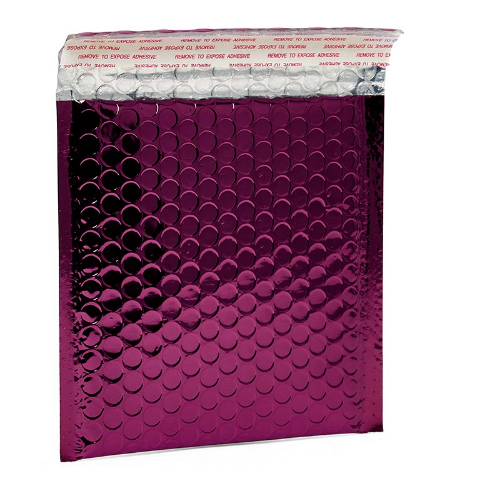 Custom Metallic Poly Bubble Mailers Padded Envelopes Shipping Bags Self Seal