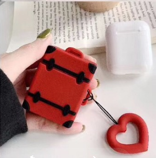 Wholesale Airpod Soft Cover Luggage Case With Heart Luggage Tag