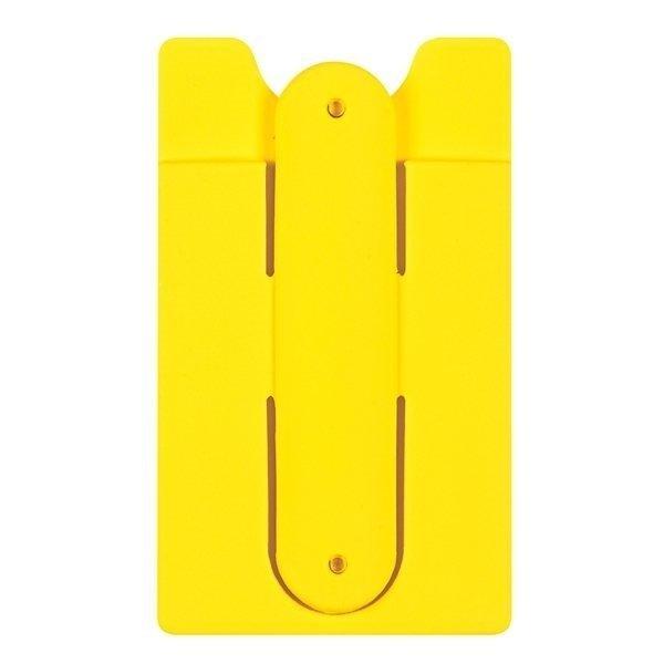Custom Logo Silicone Phone Wallet With Stand