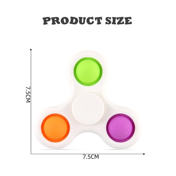 Bulk Wholesale Fidget Toys Bubble Push Stress Relief Hand Spinning Tops Toys