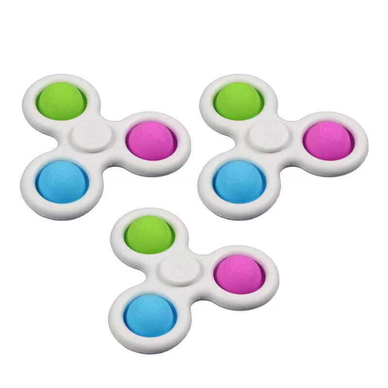 Bulk Wholesale Fidget Toys Bubble Push Stress Relief Hand Spinning Tops Toys